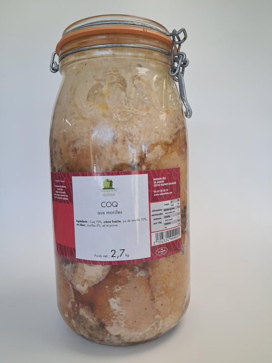 COQ AUX MORILLES 2.7 KG